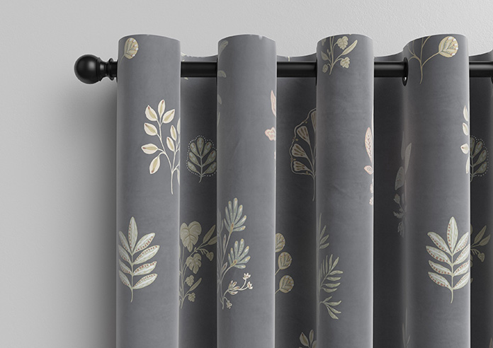 Botanical Velvet, Multi - Made to Measure Curtains - Image 12